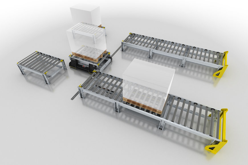 Nuevo transportador inteligente de paletas de Interroll para potenciar el rendimiento en la logística de fabricación